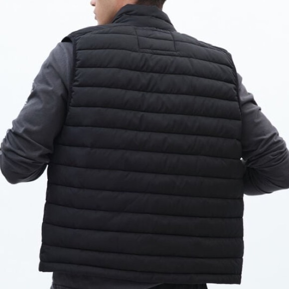 Aeropostale Unisex Black Quilted Puffer Vest - Picture 5 of 12